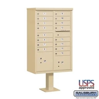 Standard CBU — 20 Tenant Doors, 4 Parcel Lockers